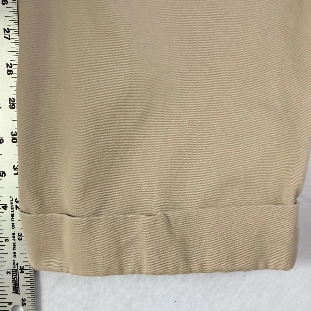 Polo Ralph Lauren Hammond Pant Mens 38x34 Tan Khaki Double Pleated Cuffed Chinos